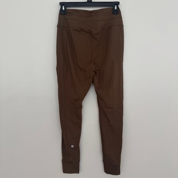 Halara High Waisted Drawstring Side Pocket Full Length Joggers in Brown - Picture 6 of 8